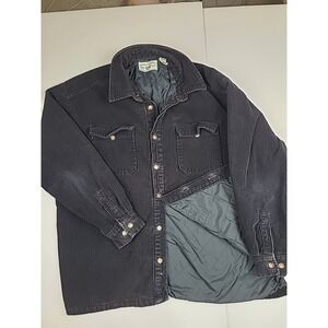 Vintage Authentic Gap Clothing Heavy  Jacket Men XL Corduroy Quilted Lined  Rare